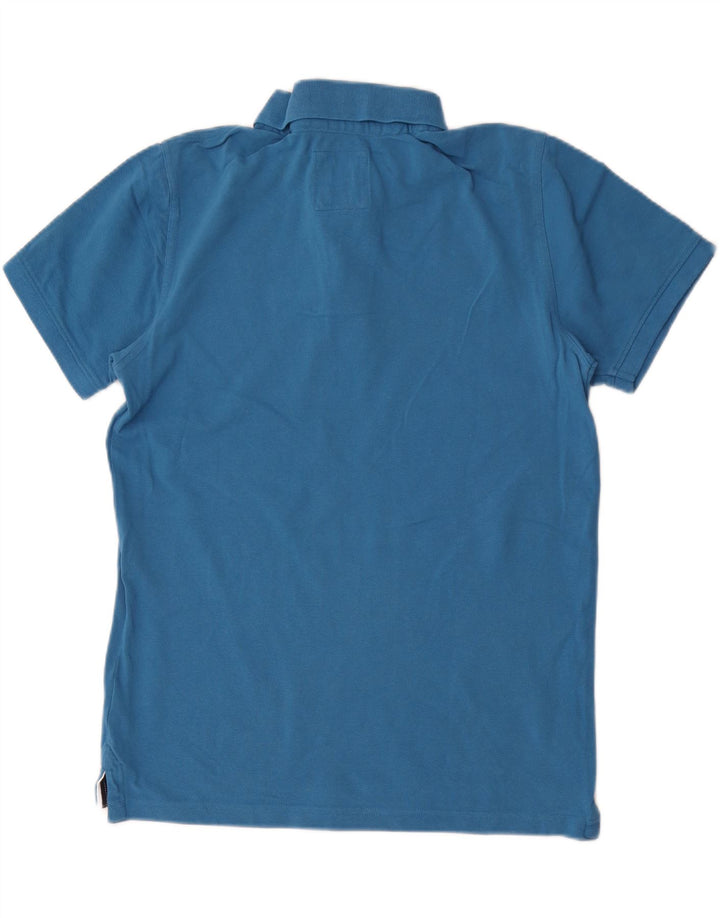 Crew Clothing Polo Homme Bleu Moyen Coton