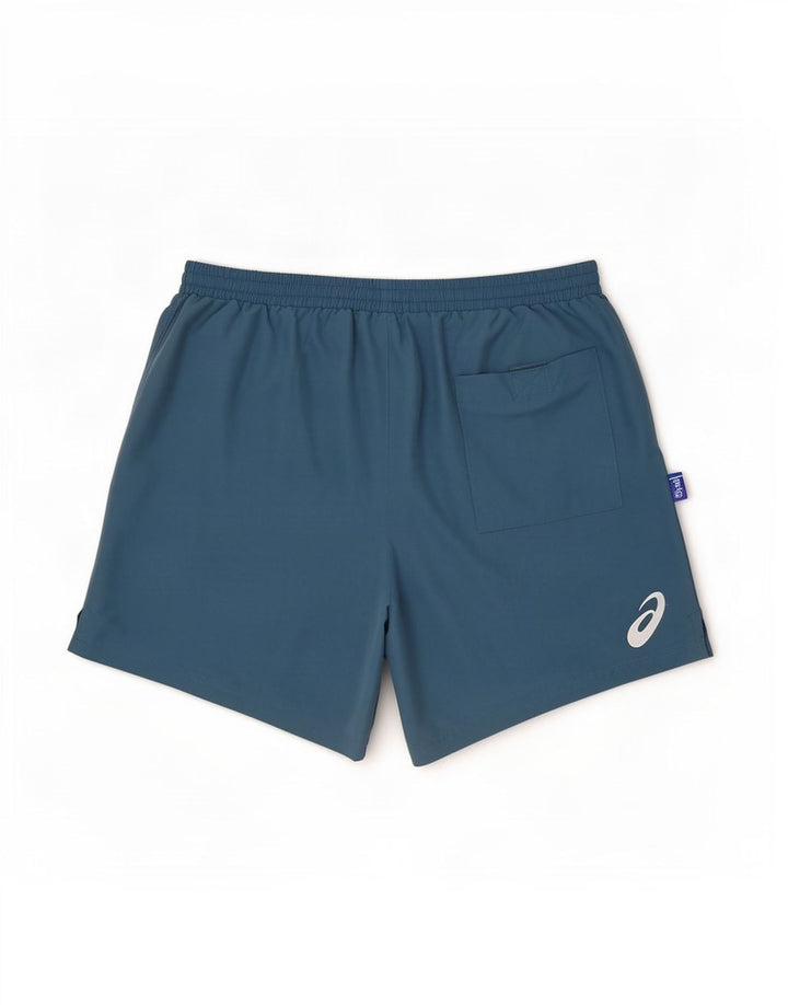 Asics Short de sport homme petit bleu polyester