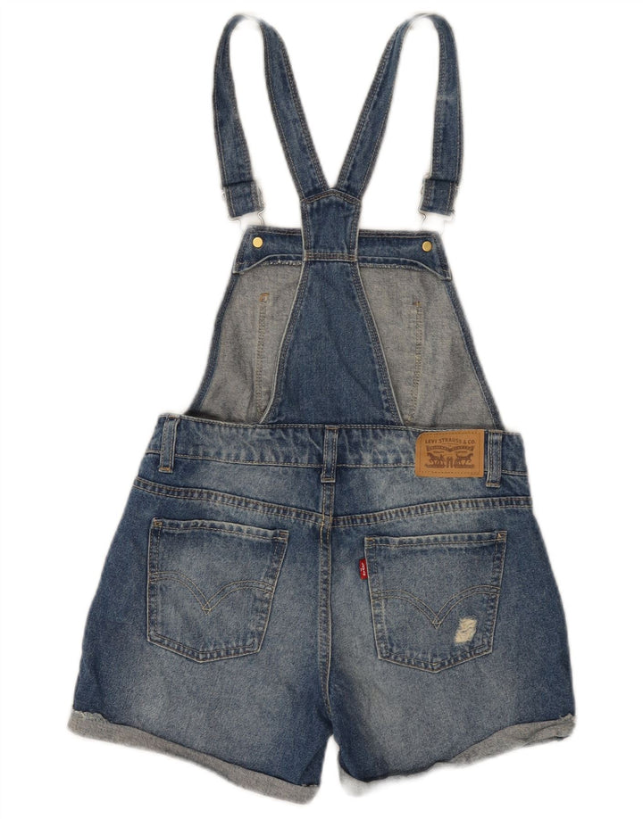 LEVI'S Salopette Short en Jean Fille 11-12 ans W28 Bleu Coton