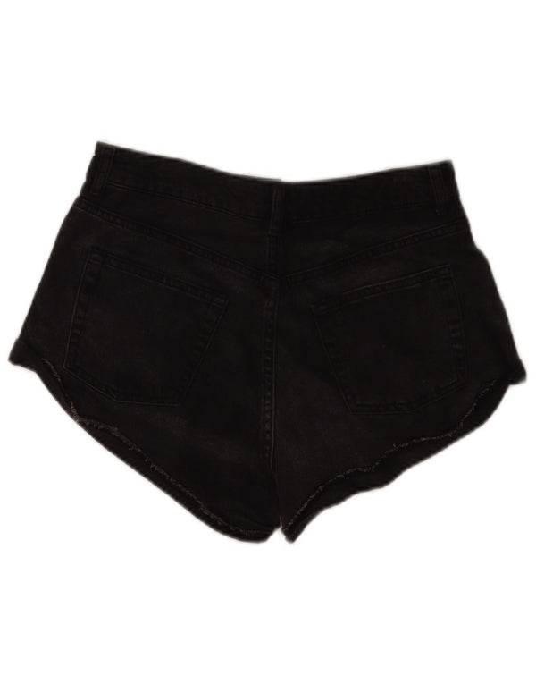 Topshop Short en jean pour femme UK 10 Small W28 Coton noir