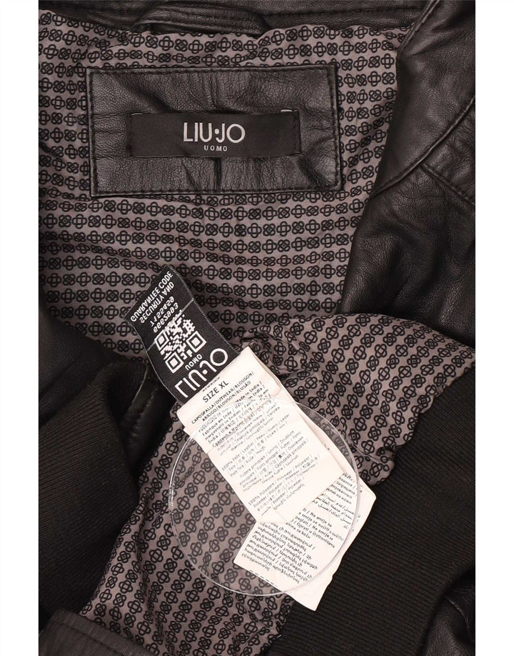 Liu Jo Veste en cuir pour homme UK 42 XL Noir