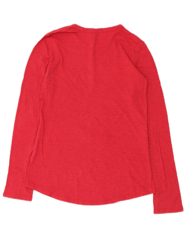Benetton Haut Graphique Fille Manches Longues 10-11 Ans XL Rose Coton