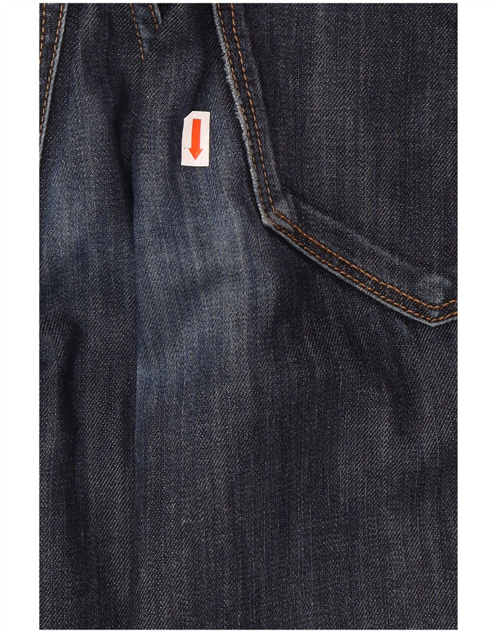 HUGO BOSS Jean droit W31 L34 Homme Bleu Marine Coton