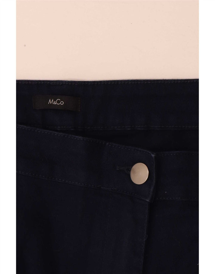 M&Co Short décontracté pour femme W40 XL Bleu marine