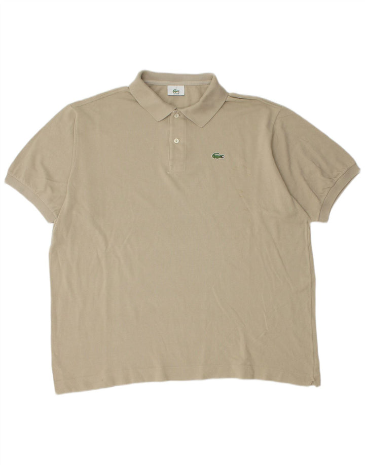 Lacoste Polo Homme Taille 7 2XL Coton Beige