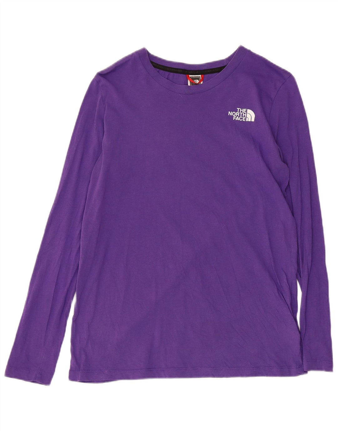 THE NORTH FACE Haut graphique à manches longues pour femme UK 10 Petit coton violet