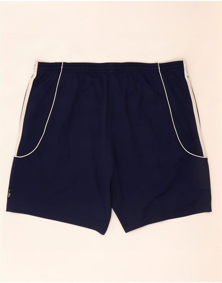 Adidas Short de sport Climalite Graphic pour homme en polyester bleu marine Taille L