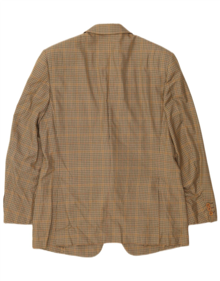 Burberrys Veste blazer à 2 boutons pour homme IT 52 en coton à carreaux beiges