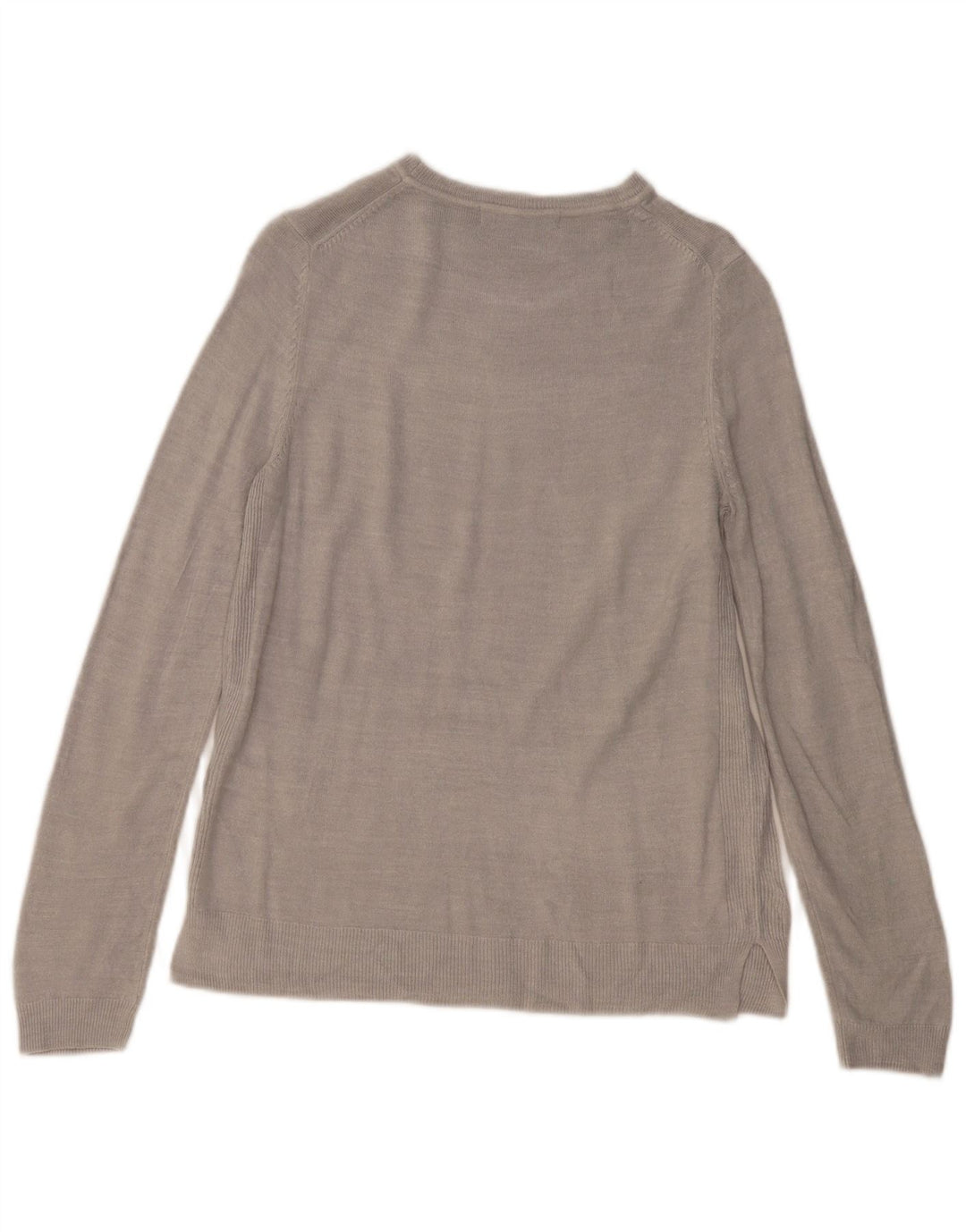 MARKS & SPENCER Pull col bateau pour femme UK 12 Gris moyen Acrylique