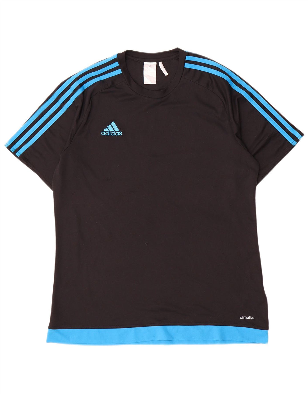 Adidas Hommes Climalite T-Shirt Haut Grand Noir Polyester