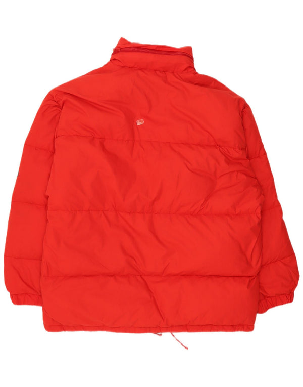 Brunik Veste matelassée à capuche pour homme, coupe ample, UK 40, grand rouge, polyester