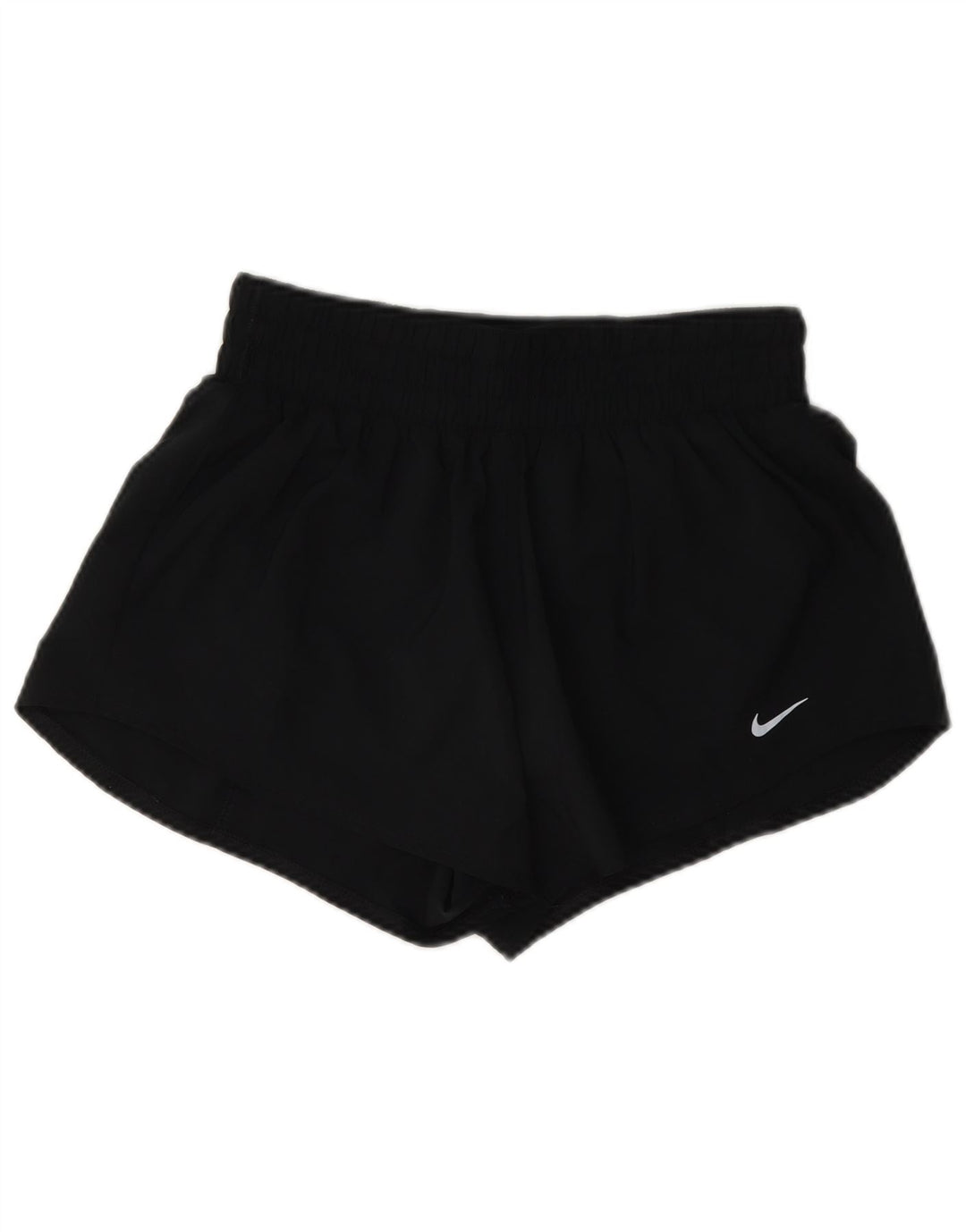 Nike Short de sport Dri Fit pour femme UK 8 Small Noir Polyester
