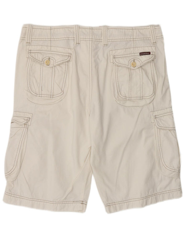 Carrera Short Cargo Cargo Femme IT 52 XL W34 Coton Blanc