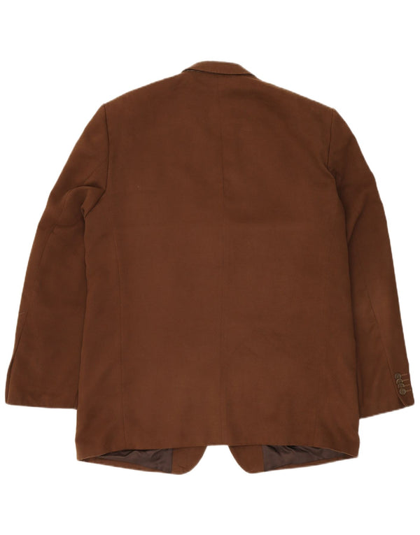 ROBBIE Veste blazer à 3 boutons pour homme UK 42 XL Marron Polyester