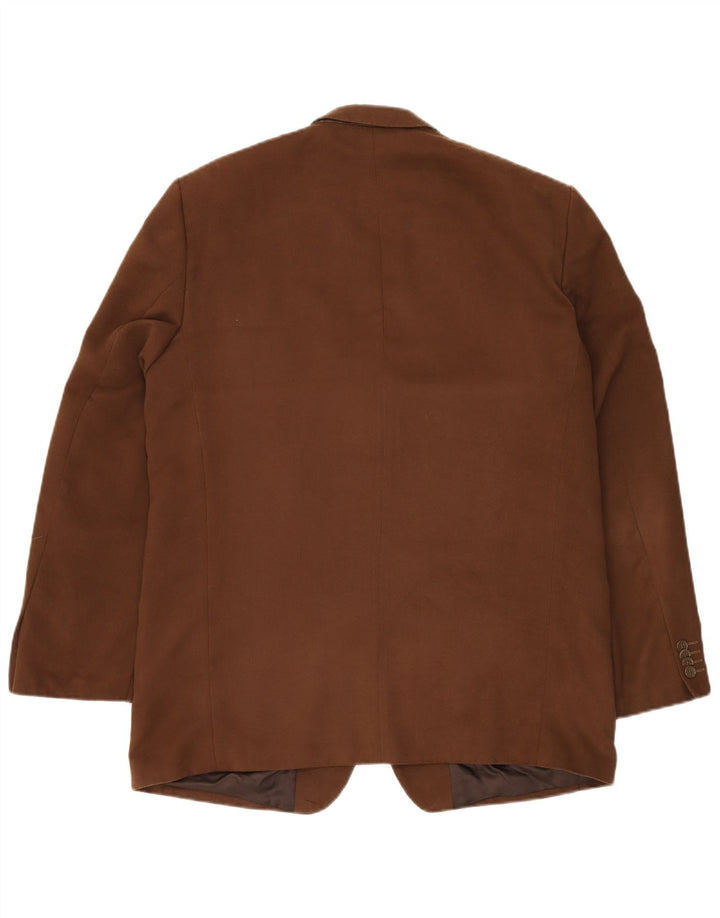 ROBBIE Veste blazer à 3 boutons pour homme UK 42 XL Marron Polyester