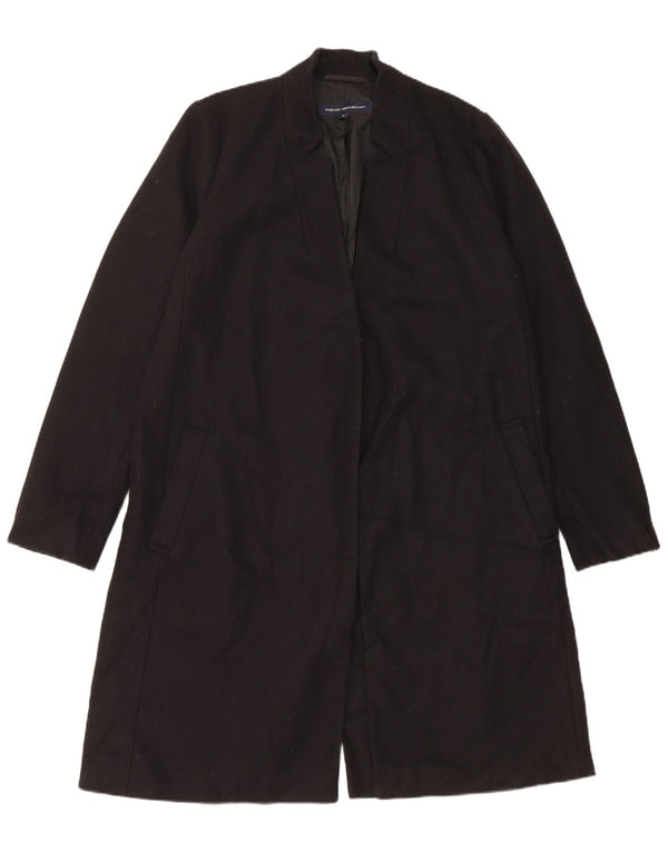 French Connection Womens Oversized Overcoat UK 12 Medium Black Wool