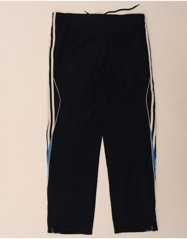 Adidas Mens Tracksuit Trousers Large Navy Blue Colourblock Polyester