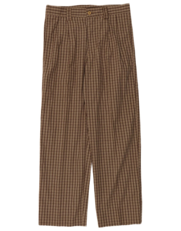 Carrera Pantalon Chino Pegged Homme IT 46 Small W30 L28 Marron à Carreaux Coton