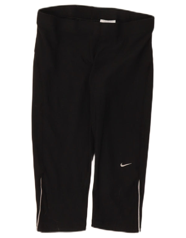 Legging Capri Nike Femme UK 10/12 Noir Moyen Polyester