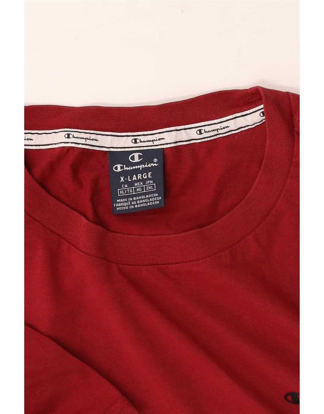 Champion T-Shirt Homme XL Bordeaux
