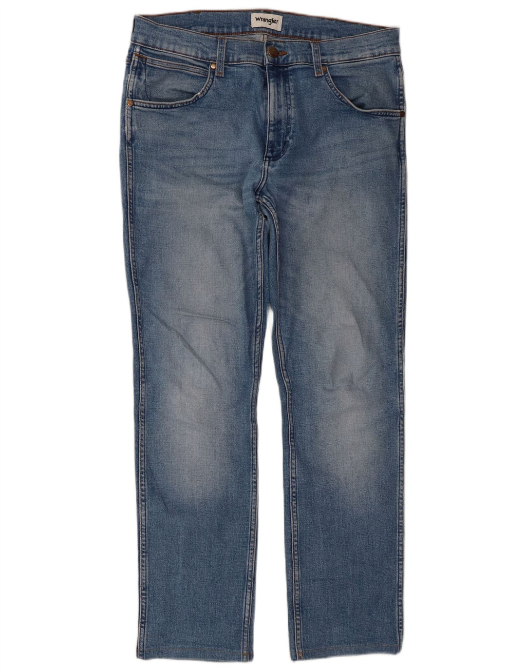Wrangler Jean Droit Greensboro W32 L30 Homme Bleu Coton