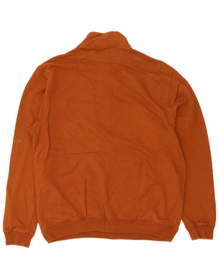 Gap Sweat-Shirt Col Zippé Homme Marron Moyen Coton