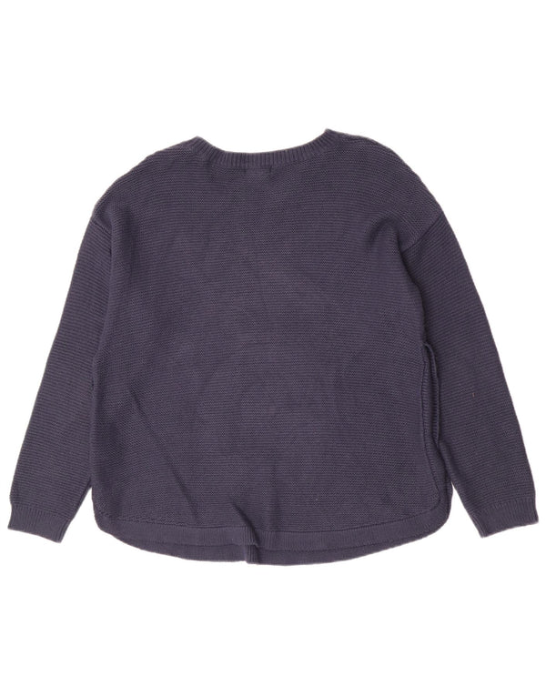 Fat Face Pull ras du cou pour femme UK 14 Large Bleu marine Viscose