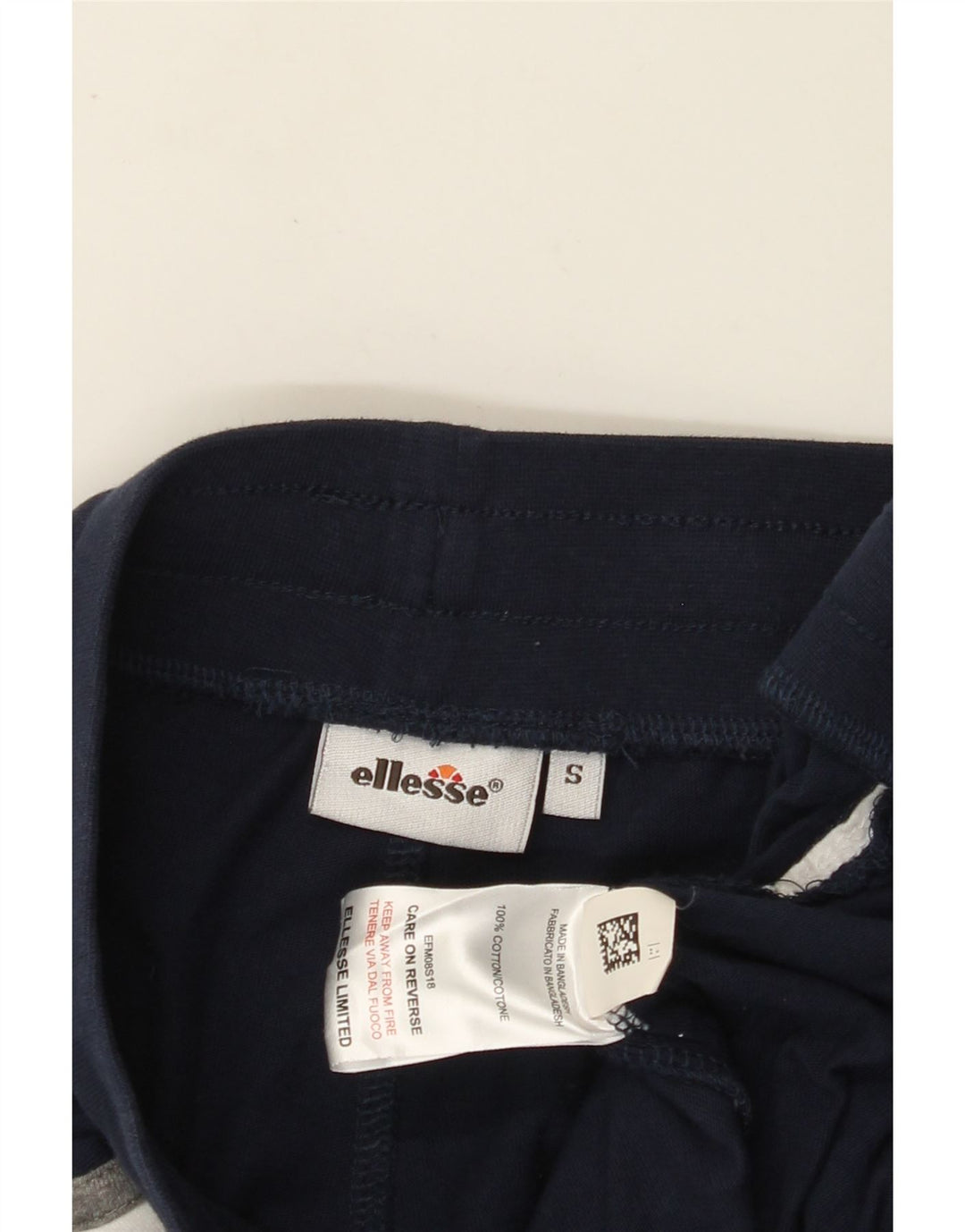 ELLESSE Short de Sport Graphique Homme Petit Bleu Marine Coton