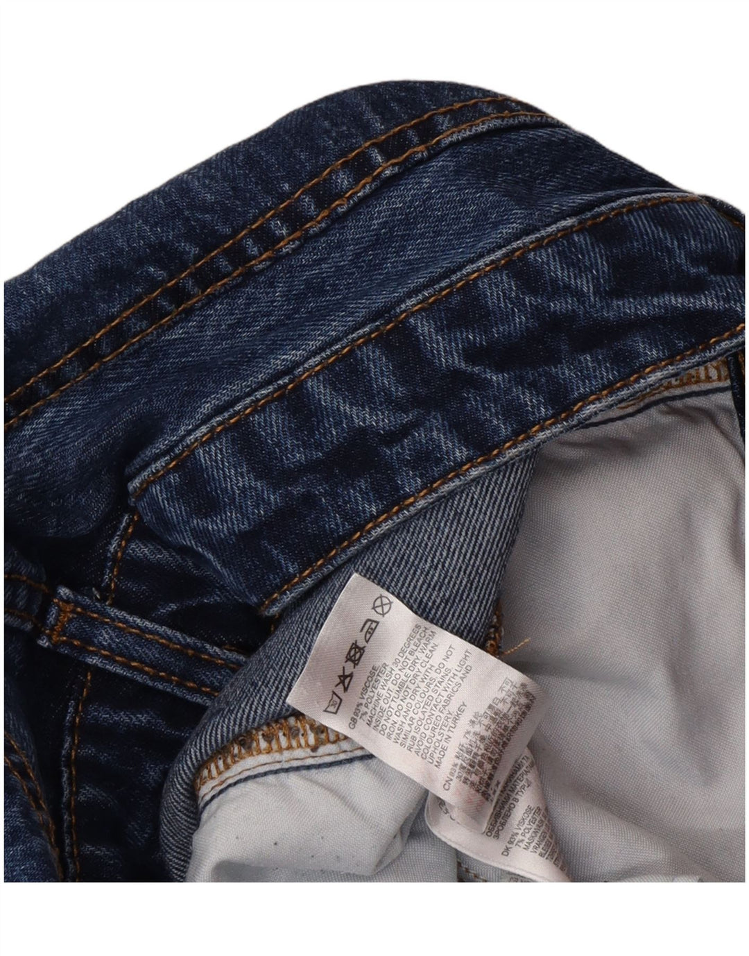 Reiss Jean jambe large effet vieilli W30 L33 bleu viscose pour homme
