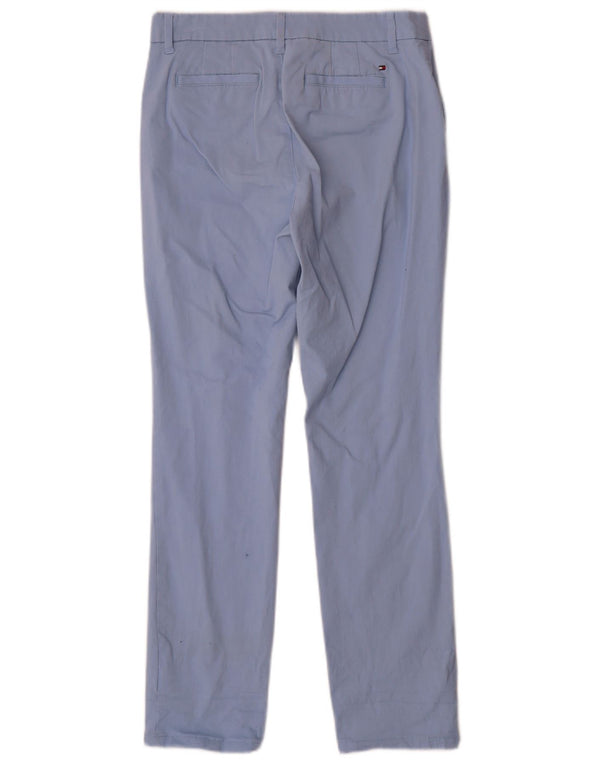 Tommy Hilfiger Pantalon chino slim pour femme US 4 Small W28 L28 Bleu Coton