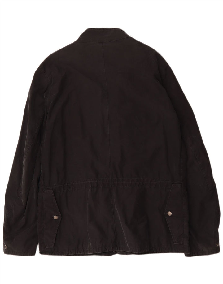 Kappa Veste utilitaire pour homme UK 40 Large Noir Coton