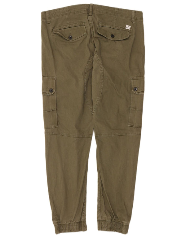 Jack & Jones Pantalon Cargo Paul Tapered Homme W36 L28 Kaki Coton