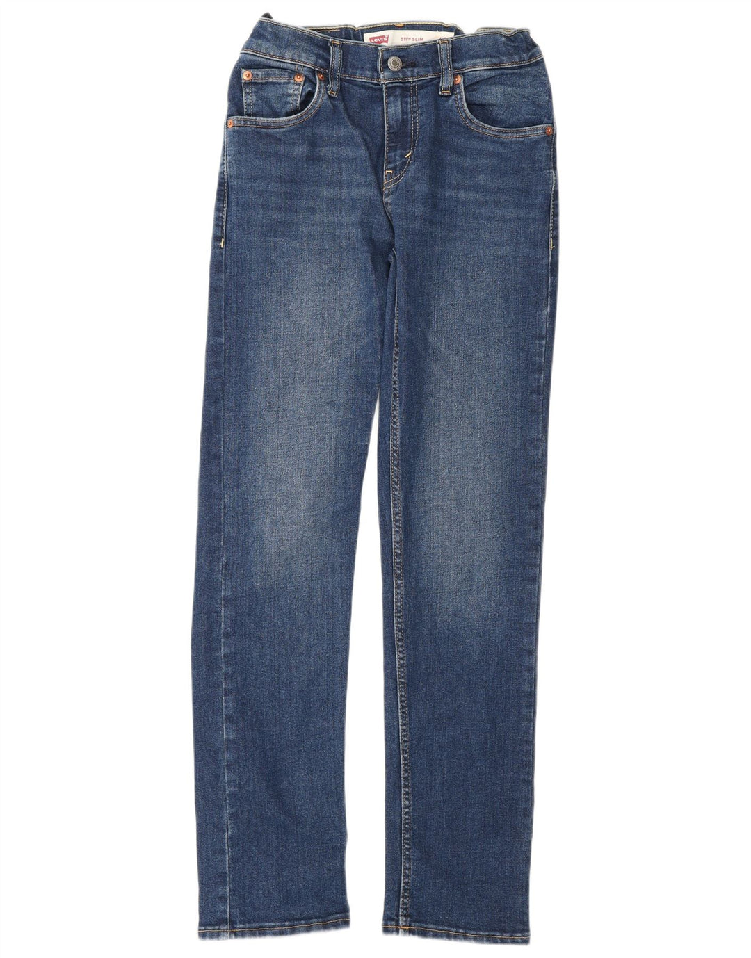 LEVI'S Boys 511 Slim Jeans 13-14 Years W28 L30 Blue Cotton