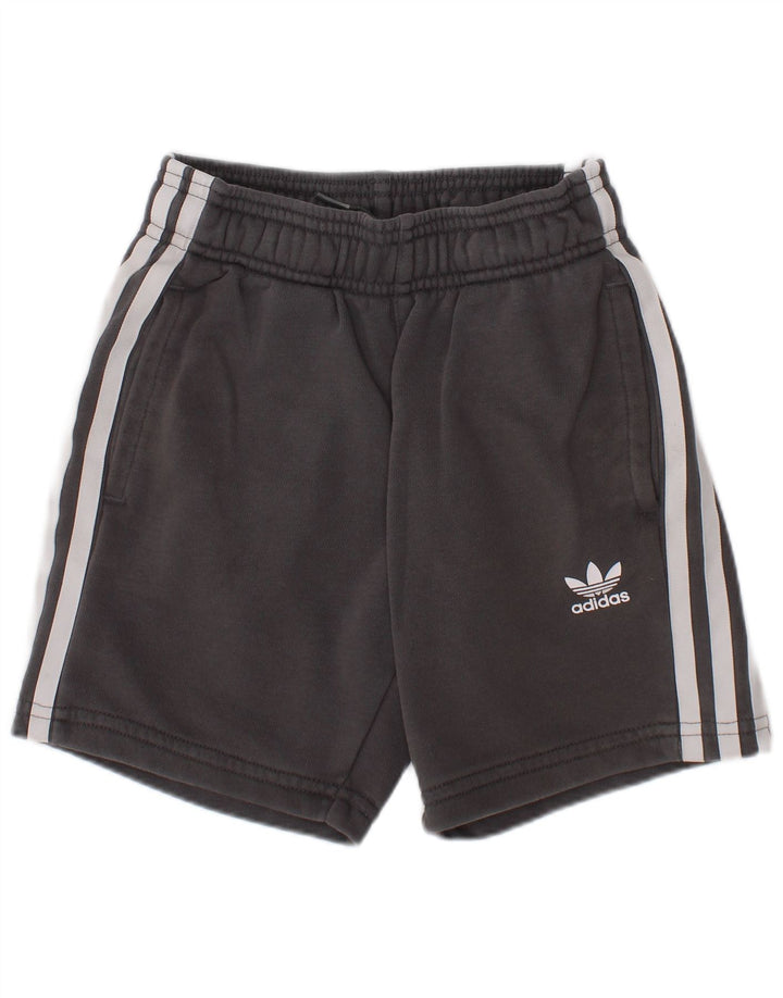 Adidas Short de Sport Garçon 5-6 Ans Gris Coton Sports