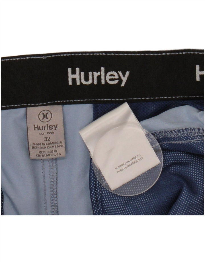 Hurley Short Chino Homme W32 Bleu Moyen Polyester