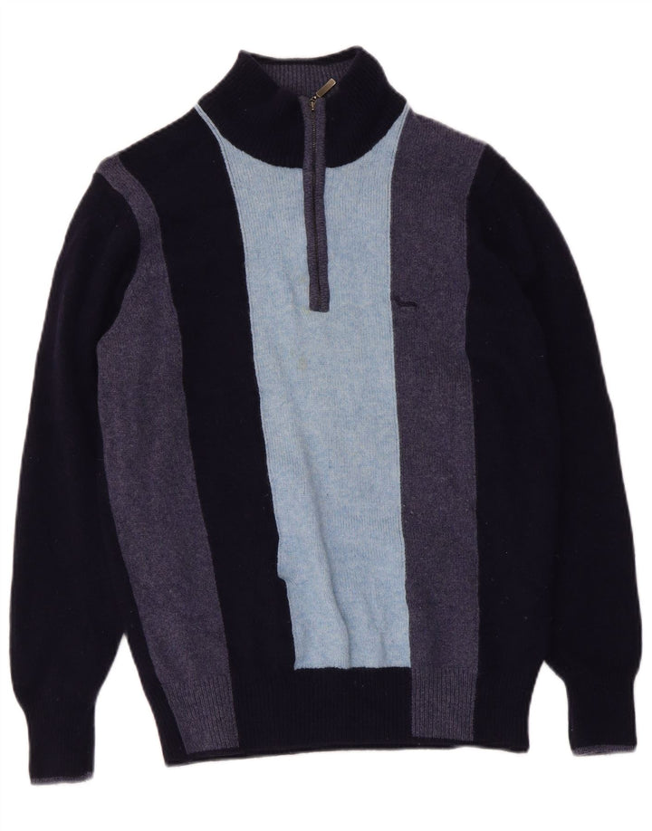 Harmont & Blaine Pull à col zippé pour femme UK 12 Bleu marine moyen