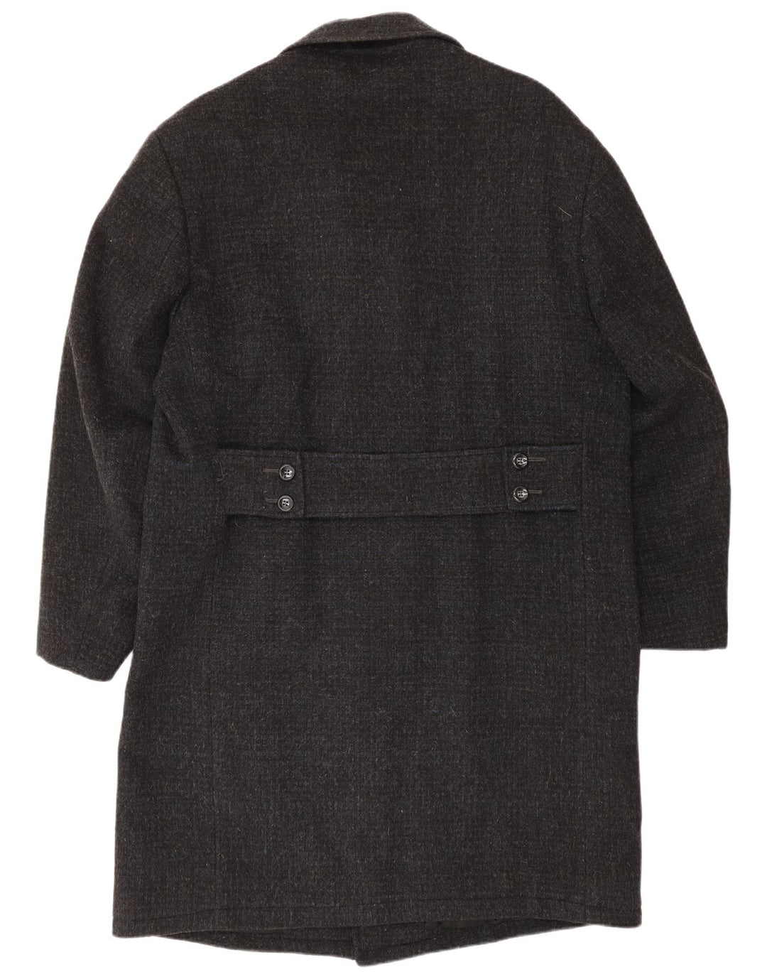 vintage Mens Overcoat UK 38 Gris Moyen