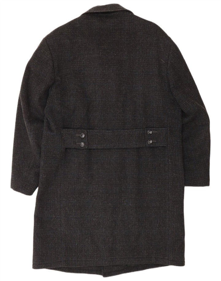 vintage Mens Overcoat UK 38 Gris Moyen