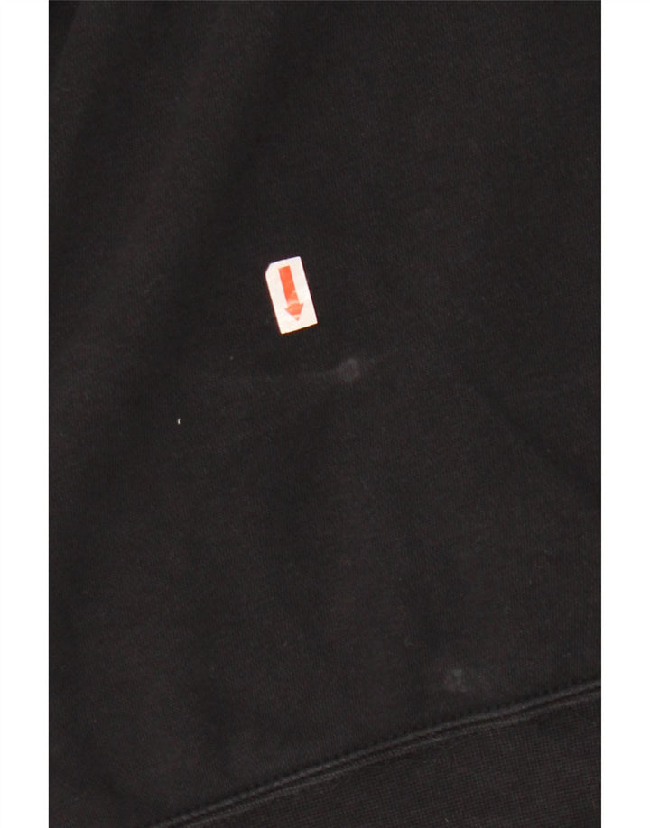 NIKE Pull à capuche surdimensionné pour femme UK 16 Grand coton noir