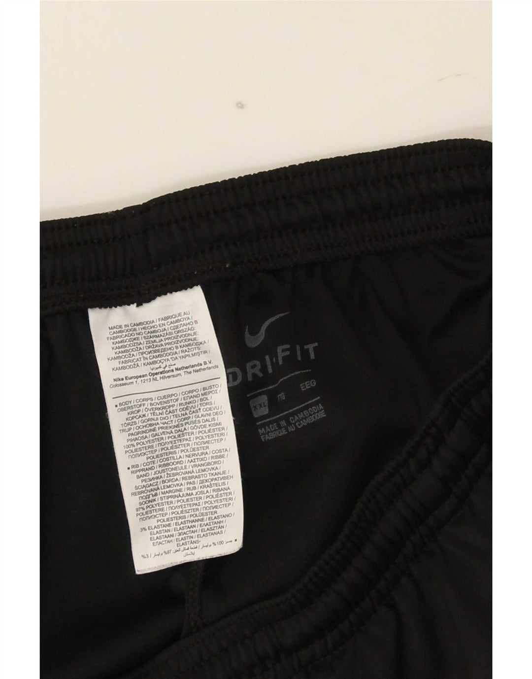 Nike Pantalon de survêtement Dri Fit pour homme 2XL Noir Polyester