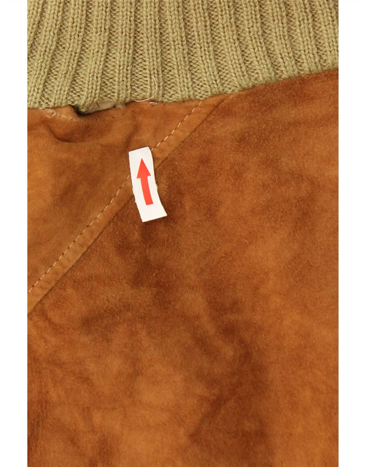 Essebi Blouson Bomber En Daim Homme IT 52 XL Cuir Beige