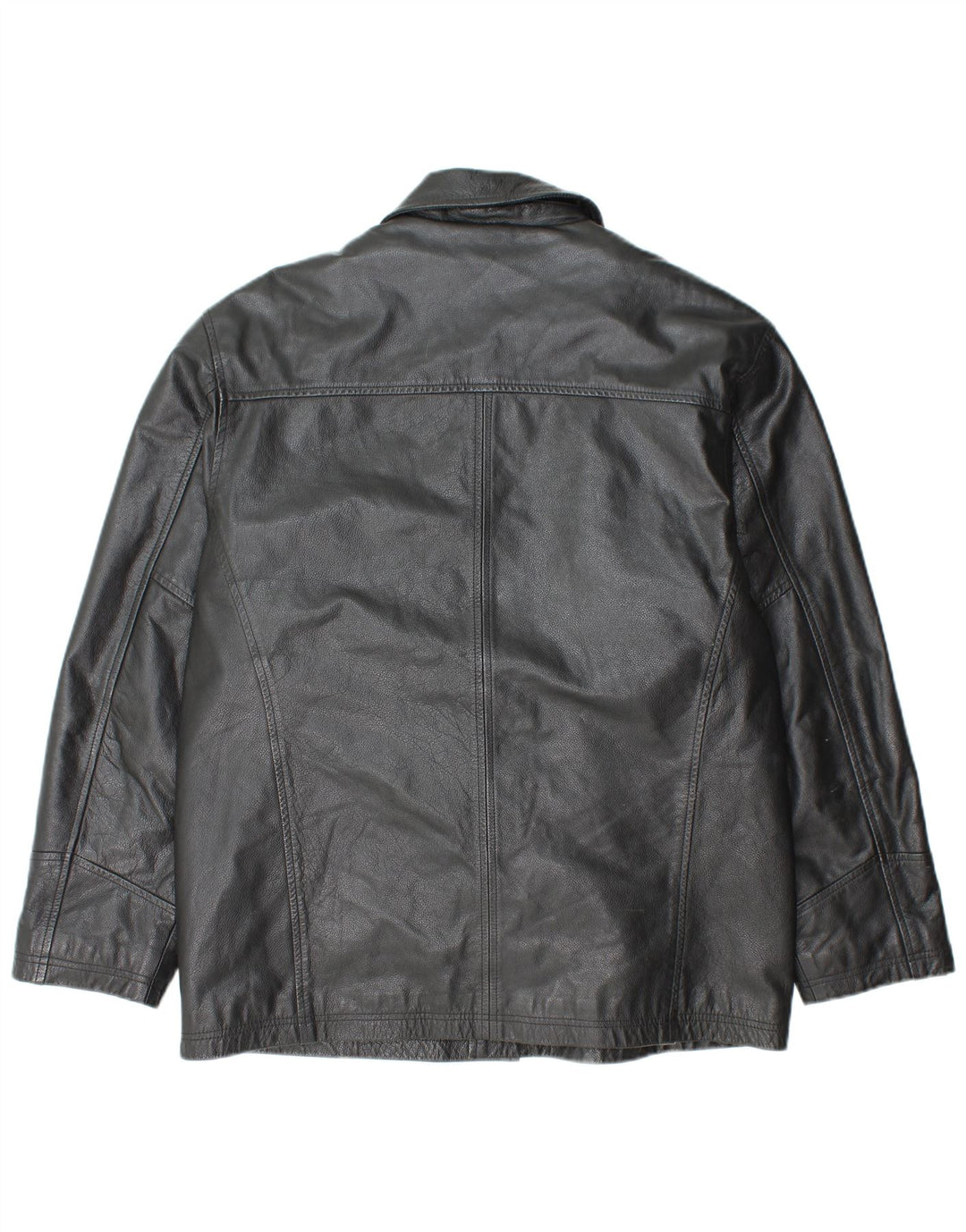 IRONSIDES Veste en cuir pour homme UK 40 Grand cuir noir