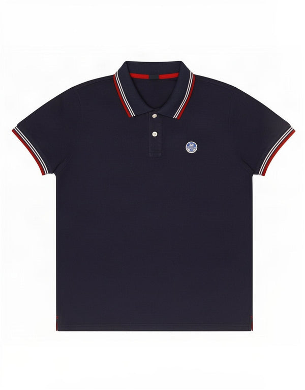 North Sails Polo Homme Large Bleu Marine Coton