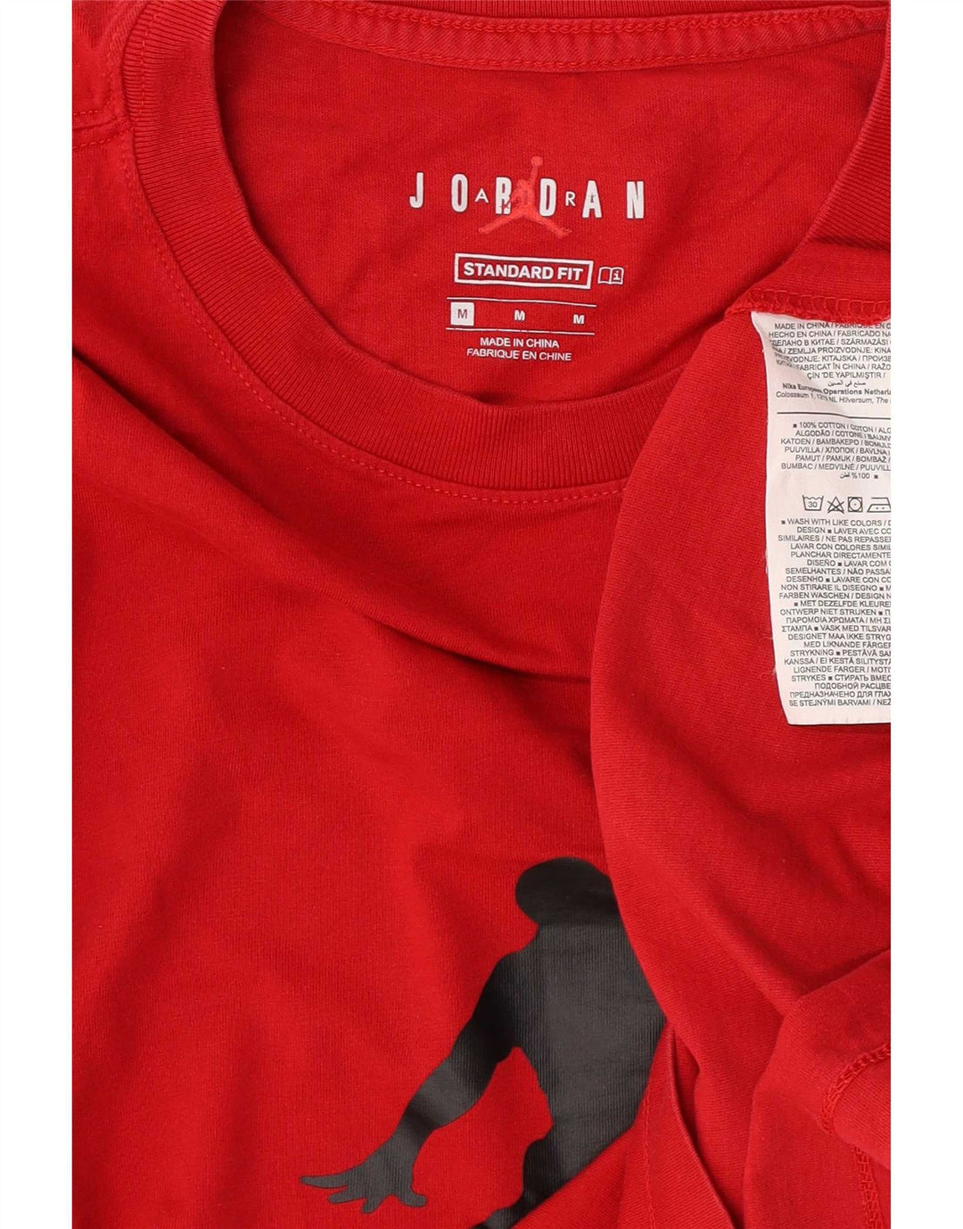 Jordan T-shirt graphique coupe standard pour homme en coton rouge moyen