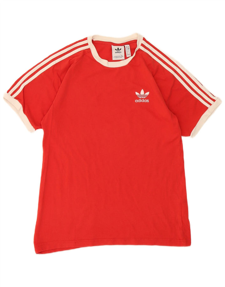 Adidas T-Shirt Homme Top Rouge Moyen Coton