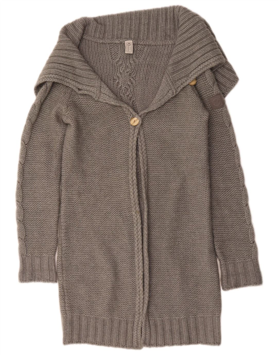 Murphy & Nye Cardigan long pour femme UK 16 Large Gris