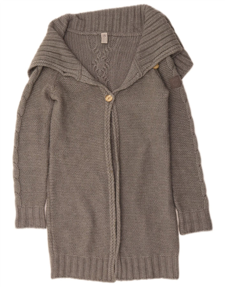 Murphy & Nye Cardigan long pour femme UK 16 Large Gris