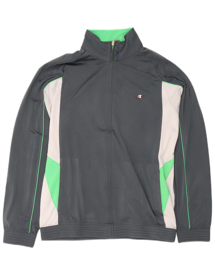 Champion Veste de survêtement pour homme 2XL Gris Colorblock Polyester