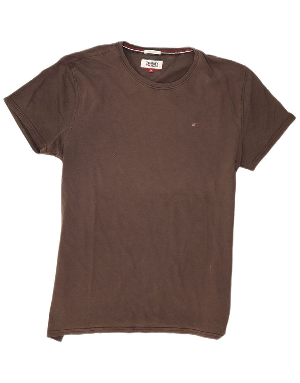 Tommy Hilfiger T-Shirt Regular Fit Homme Gris Moyen Coton