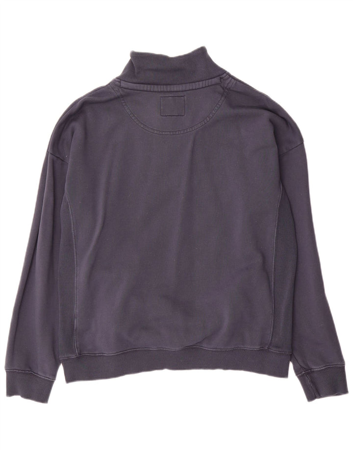Fat Face Sweat-Shirt Col Zippé Homme Bleu Marine Moyen